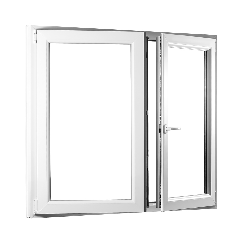 Dvojkrídlové plastové okno so štulpom REHAU Smartline+ - 1250 x 1300