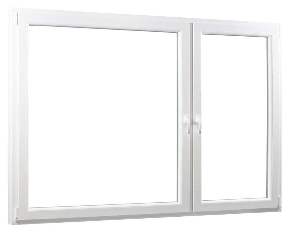 Dvojkrídlové plastové okno so stĺpikom 2/3 + 1/3, REHAU Smartline+ - 2060 x 1540