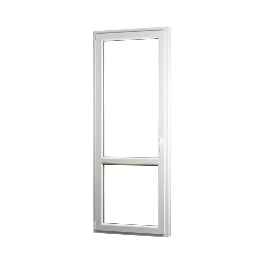 Jednokrídlové plastové balkónové dvere REHAU Smartline+, ľavé - 850 x 2330