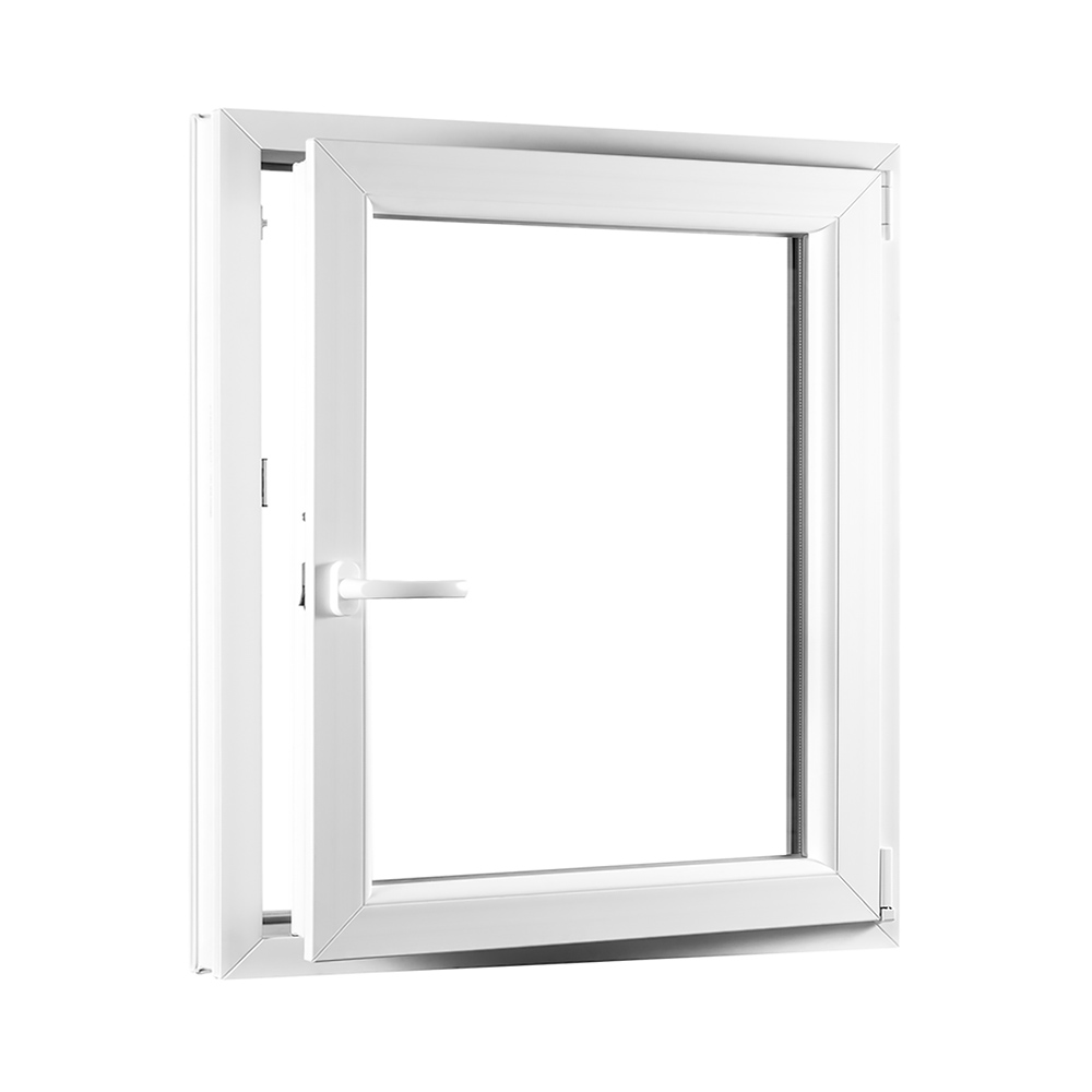 Jednokrídlové plastové okno REHAU Smartline+, otváravo - sklopné pravé - 800 x 1000