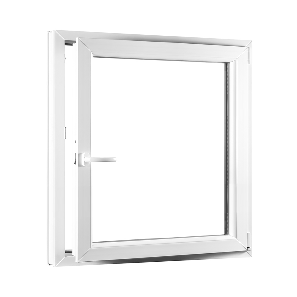 Jednokrídlové plastové okno REHAU Smartline+, otváravo - sklopné pravé - 950 x 1100