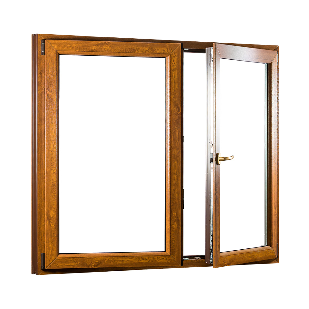 Dvojkrídlové plastové okno so štulpom REHAU Smartline+ - 1450 x 1450